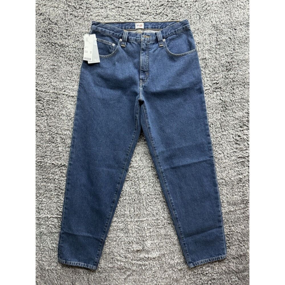 NWT Perry Ellis Cottons Jeans Men's Size 32x32 Medium Wash Blue Vintage Denim